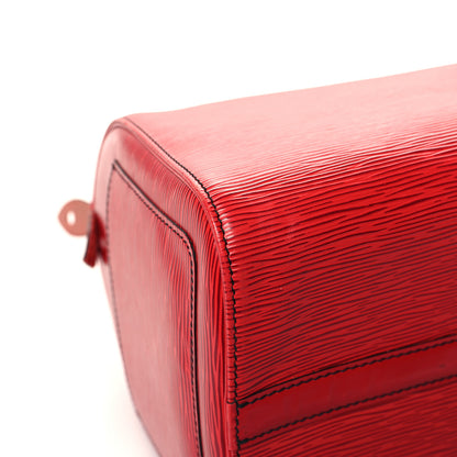 Louis Vuitton Epi Speedy 30 Castillan Red 11 of 14