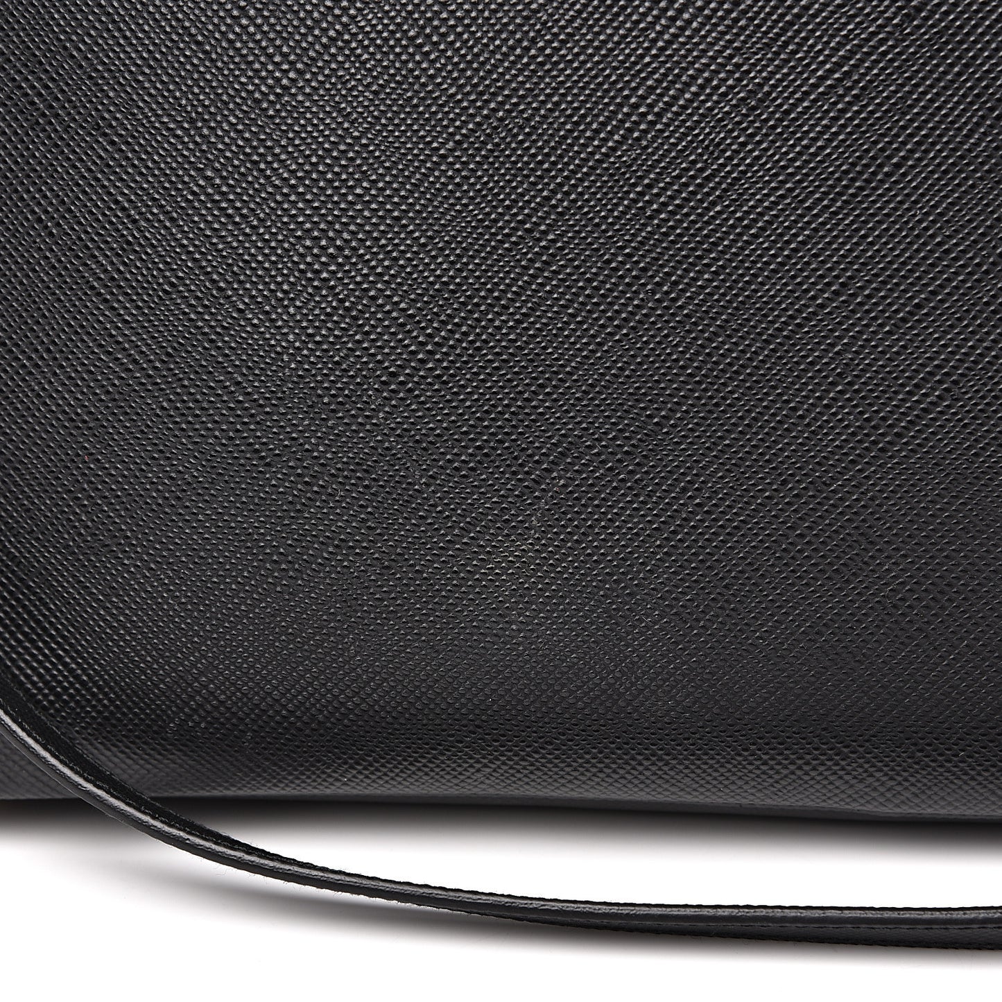 Saffiano Cuir Medium Double Bag Black Fuoco