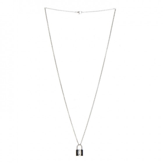 Louis Vuitton Sterling Silver Lockit Necklace 3 of 6