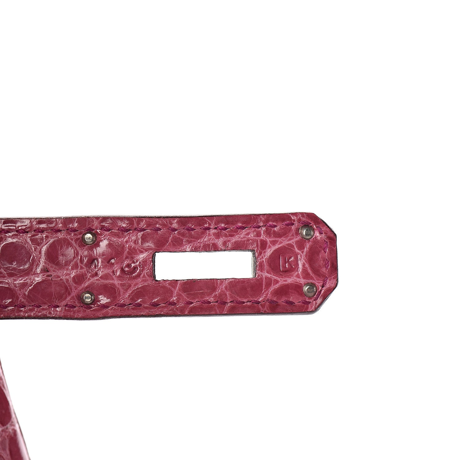 Hermes Shiny Porosus Crocodile Birkin 30 Rose Tyrien 8 of 36