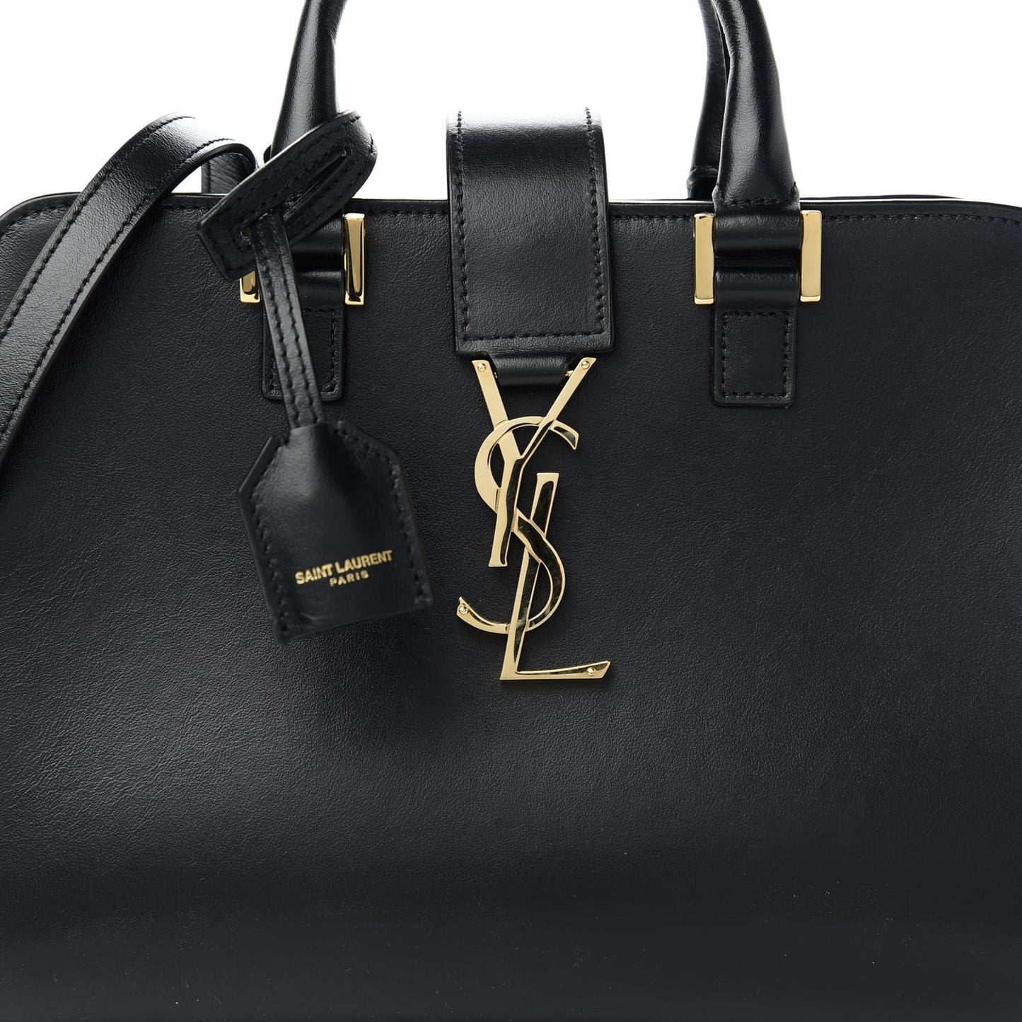 Calfskin Monogram Baby Cabas Black