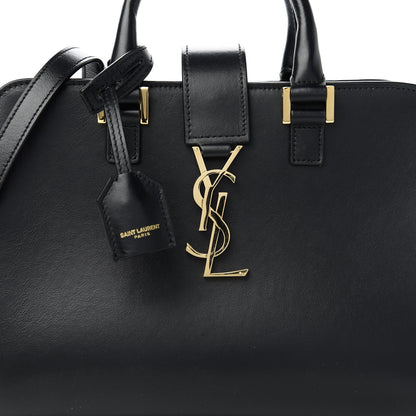 Saint Laurent Calfskin Monogram Baby Cabas Black 10 of 10