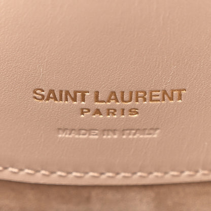 Saint Laurent Shiny Calfskin Le 37 Small Bucket Bag Dark Beige 6 of 11