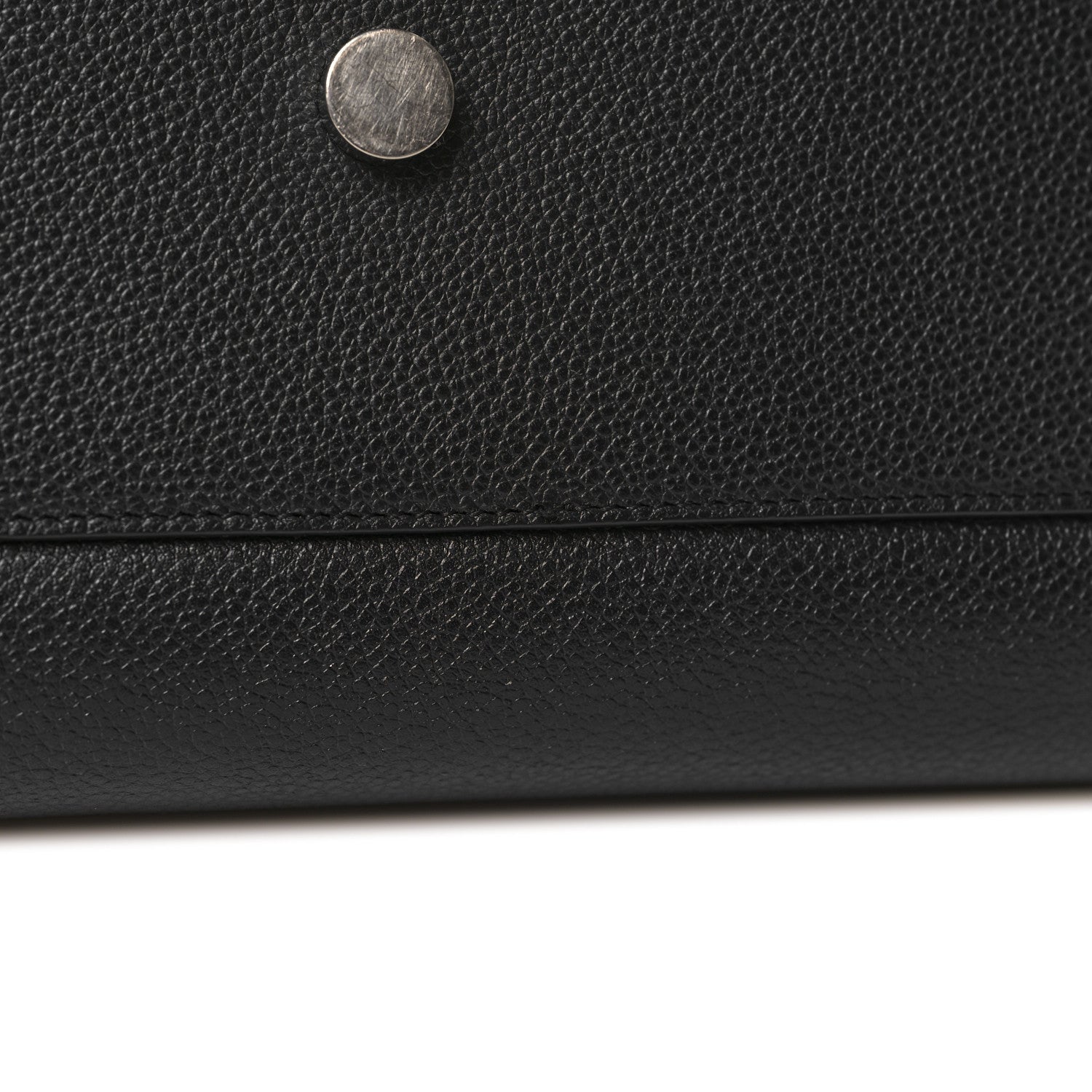 Saint Laurent Grained Calfskin Small Cabas Rive Gauche Black 13 of 13