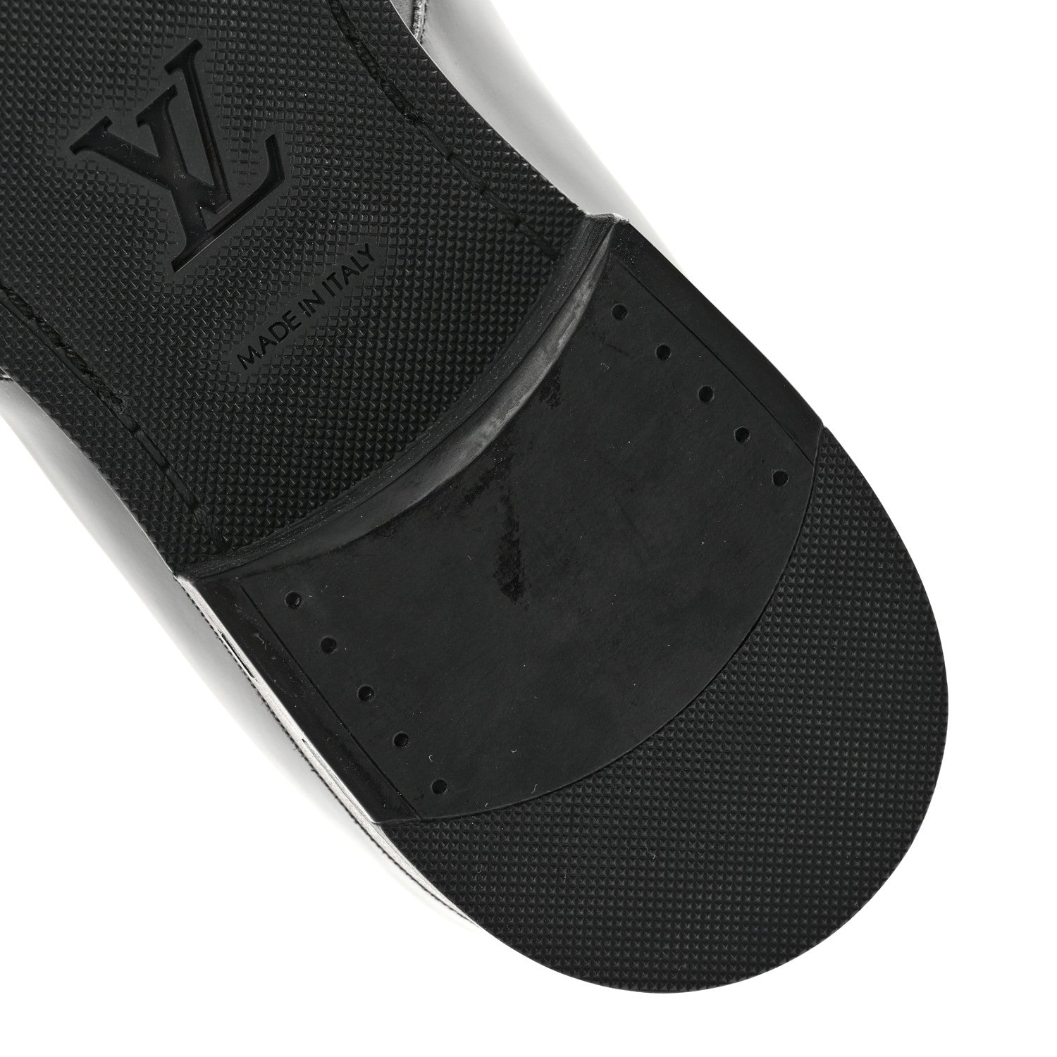 Louis Vuitton Lambskin Mens Derby Lace Up Shoes 9 Black 11 of 12
