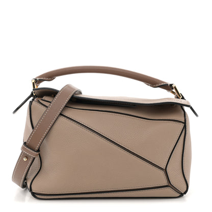 Loewe Grained Calfskin Small Puzzle Bag Sand Mink 1 of 11