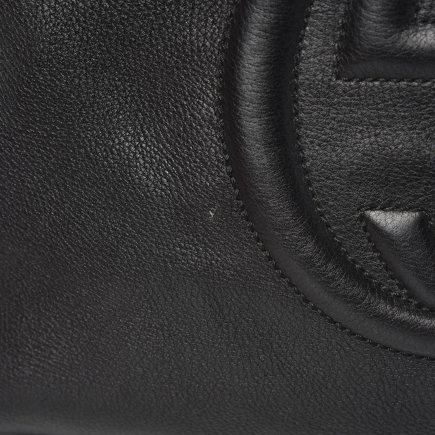 Gucci Pebbled Calfskin Medium Soho Chain Shoulder Bag Black 8 of 13