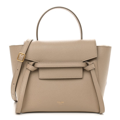 Celine Grained Calfskin Nano Belt Bag Light Taupe 1 of 12