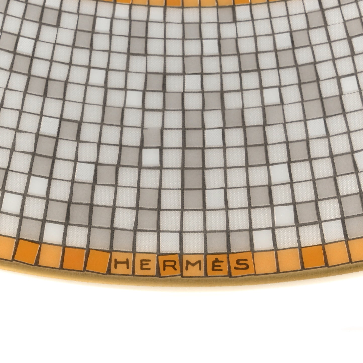 Porcelain Mosaique Au 24 Round Deep Platter Gold
