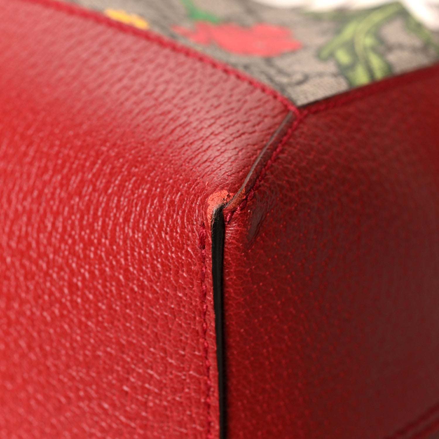 Gucci GG Supreme Monogram Flora Web Large Ophidia Tote Red 14 of 14