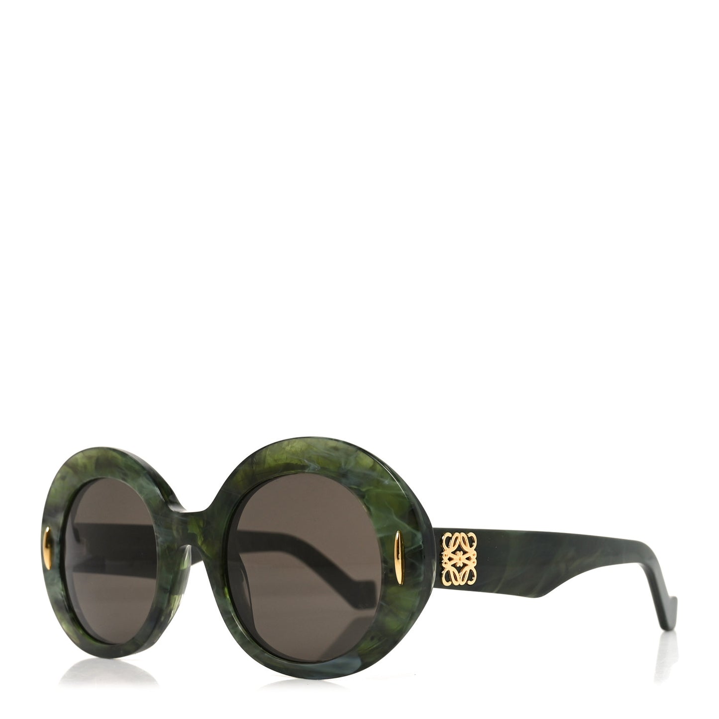 Acetate Oval Anagram Sunglasses LW40146I Green