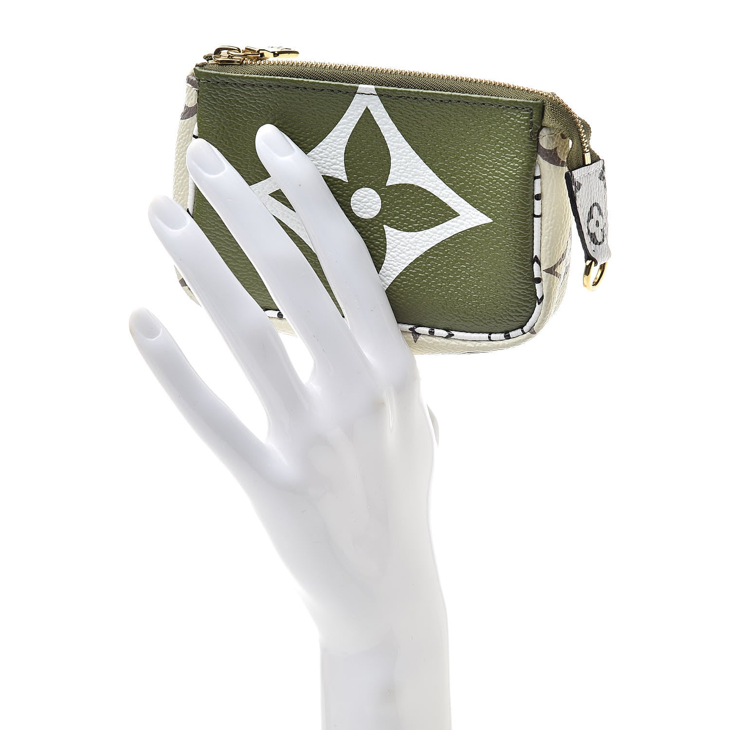 Louis Vuitton Monogram Giant Micro Pochette Accessories Kaki White 2 of 8