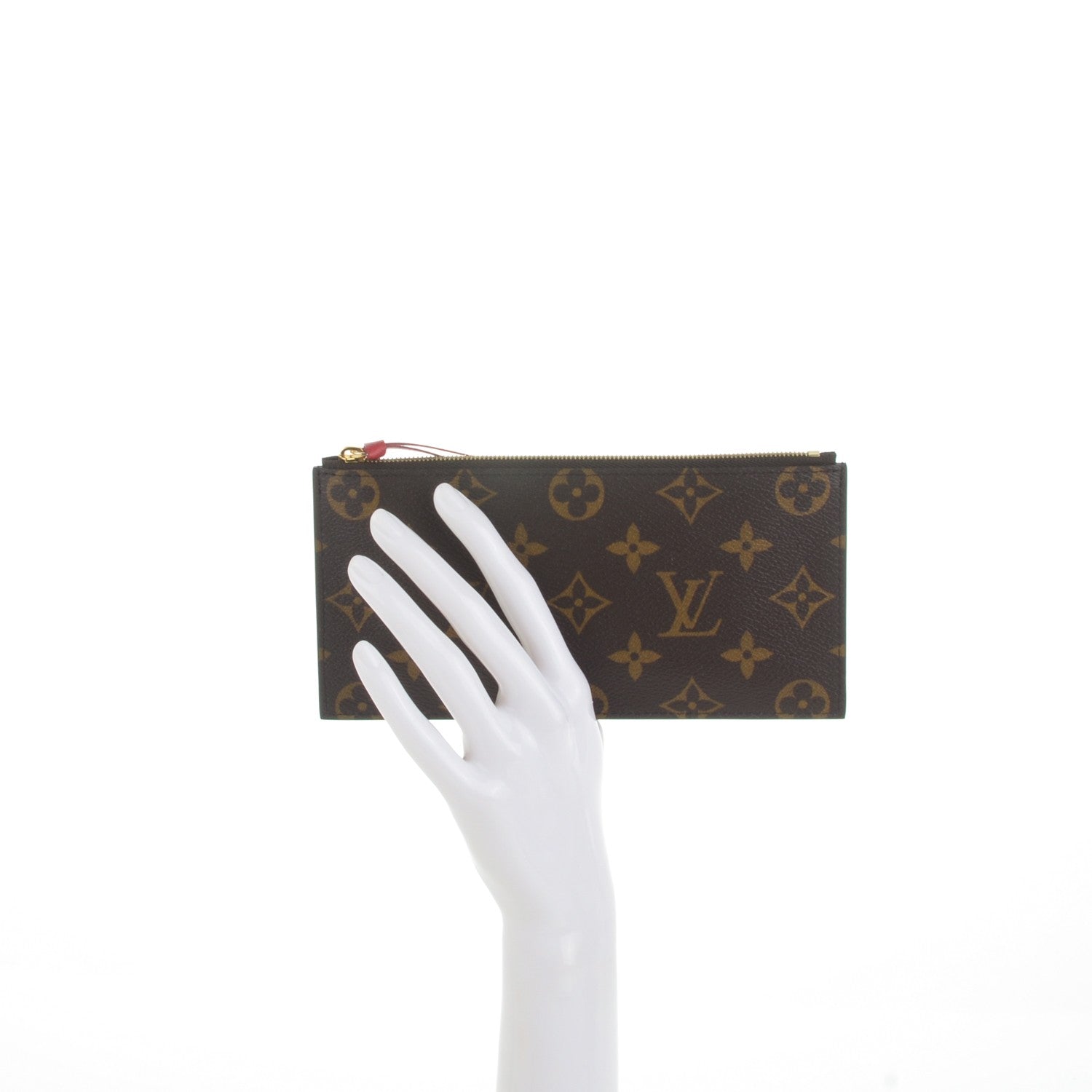 Louis Vuitton Monogram Felicie Chain Wallet Zippered Insert 2 of 6