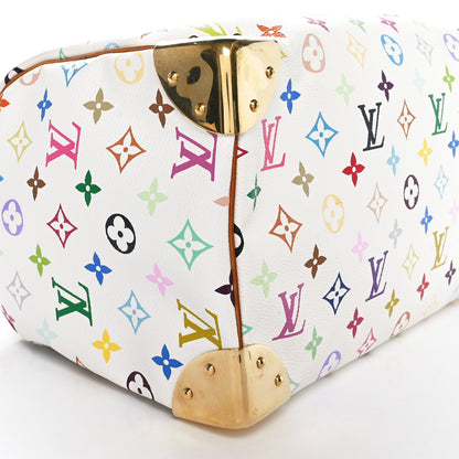 Louis Vuitton Monogram Multicolor Speedy 30 White 8 of 9