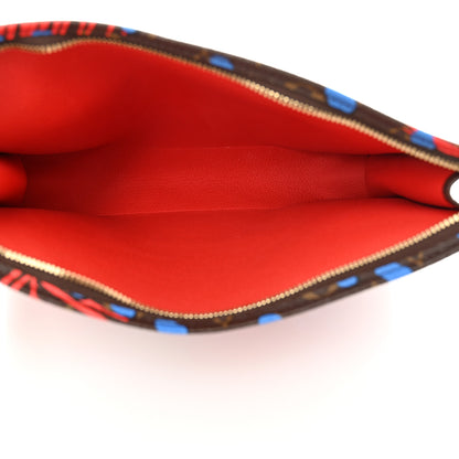 Louis Vuitton Monogram Jungle Dots Toiletry Pouch 26 Coquelicot Denim 5 of 10
