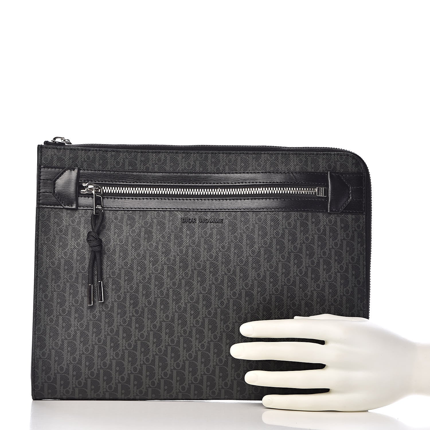 Christian Dior Homme Monogram Pochette Black 2 of 7