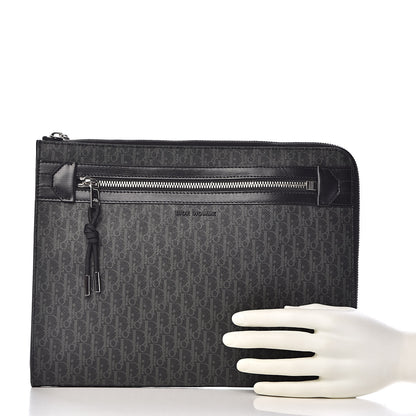 Christian Dior Homme Monogram Pochette Black 2 of 7