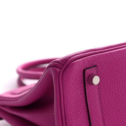 Hermes Taurillon Clemence Birkin 30 Magnolia 9 of 11