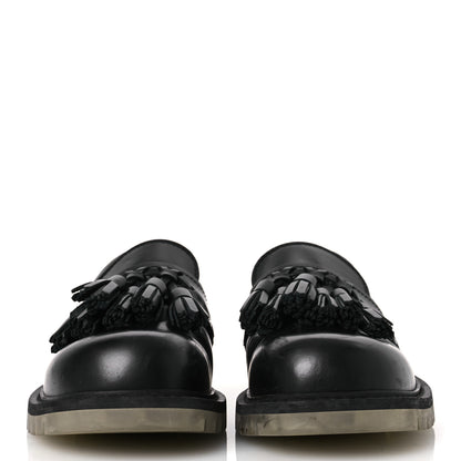 Bottega Veneta Calfskin Tassel Mens Loafers 43.5 Black 3 of 16