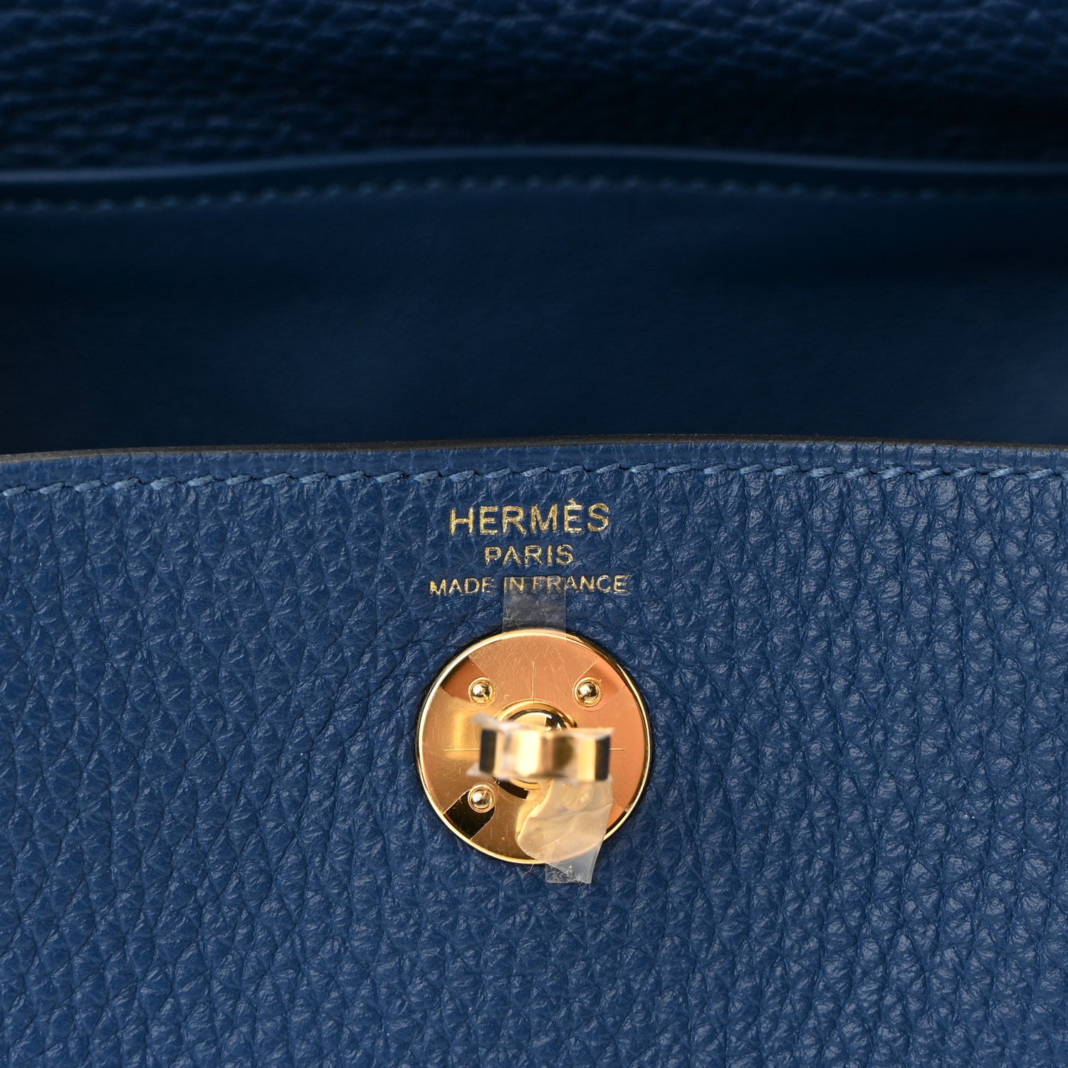 Hermes Taurillon Clemence Mini Lindy 20 Deep Bleu 6 of 11