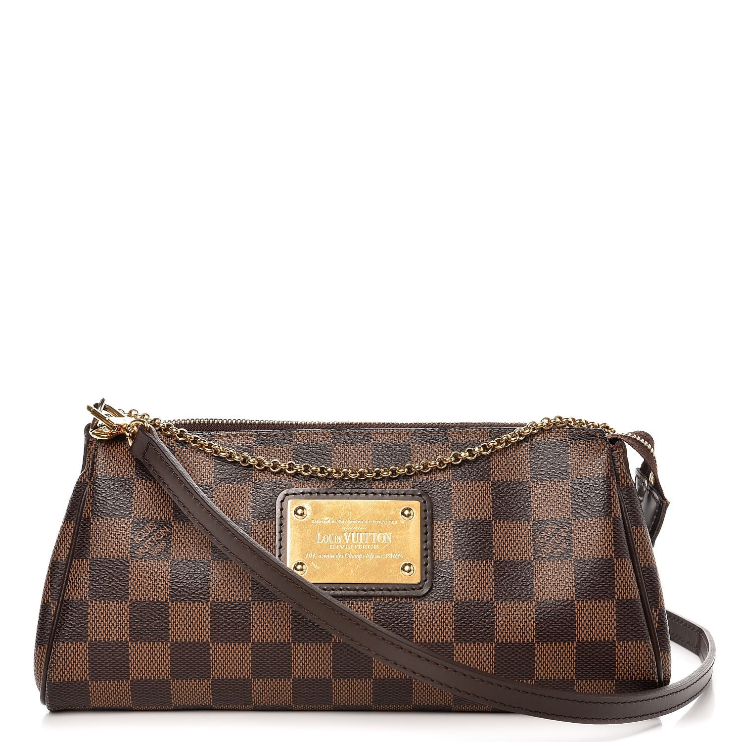 Louis Vuitton Damier Ebene Eva Clutch 1 of 7