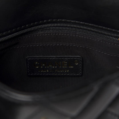 Chanel Shiny Lambskin Quilted Small Montcoco Flap Black 8 of 11