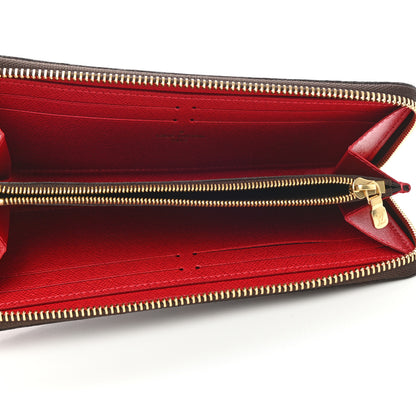 Louis Vuitton Damier Ebene Clemence Wallet Cherry 5 of 7