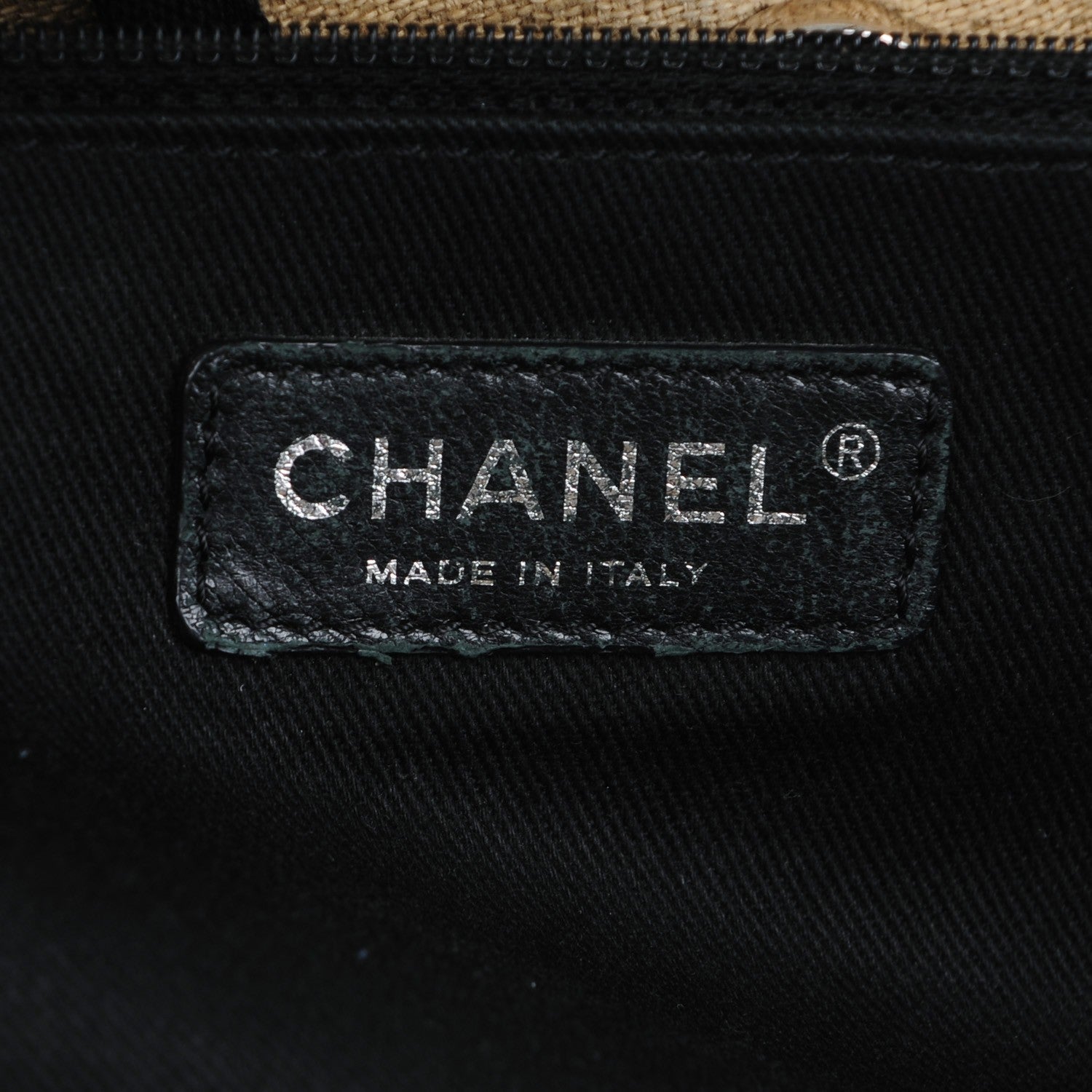 Chanel Canvas Large Deauville Tote Beige Black 6 of 14