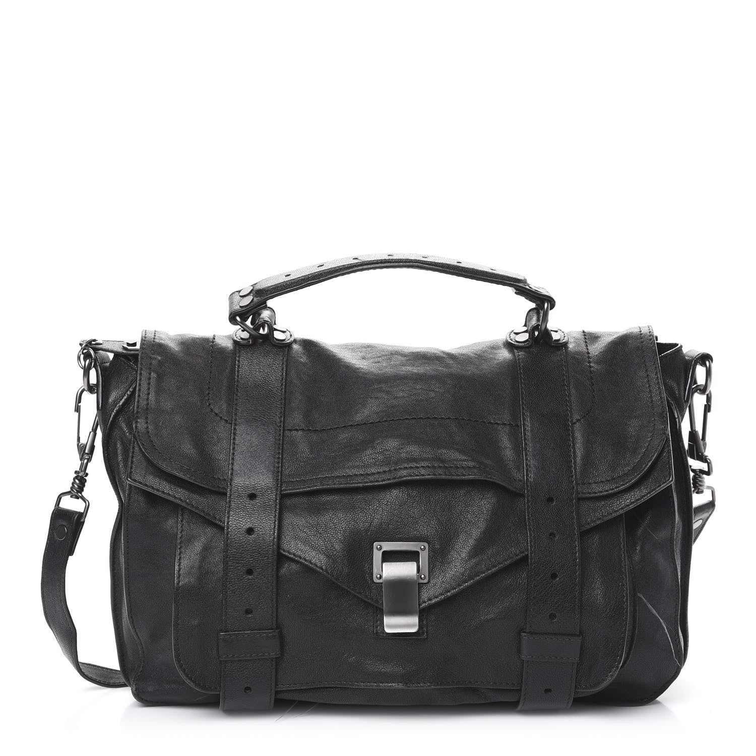 Proenza Schouler Lambskin Medium PS1 Satchel Black 1 of 19