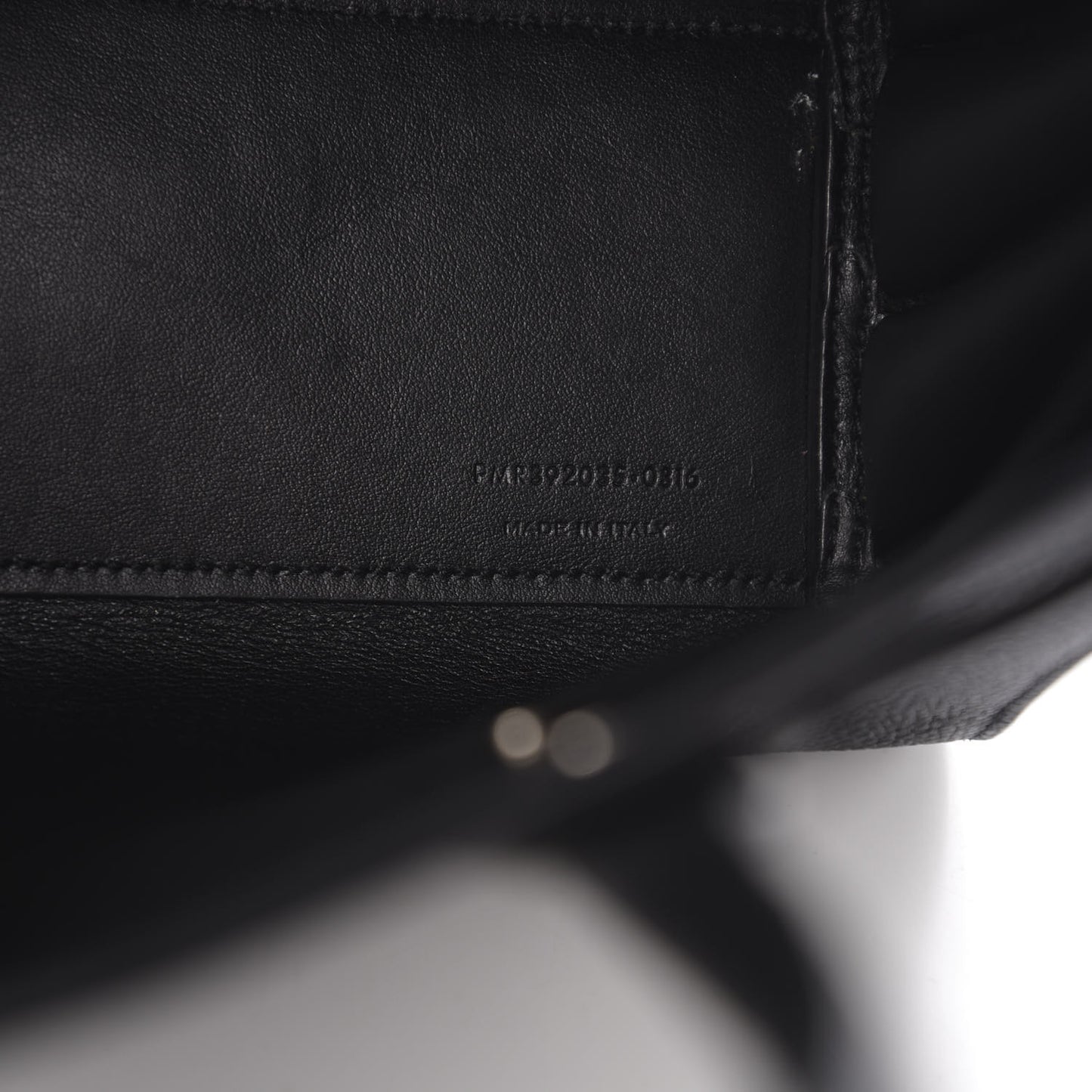 Grained Calfskin Nano Sac De Jour Black