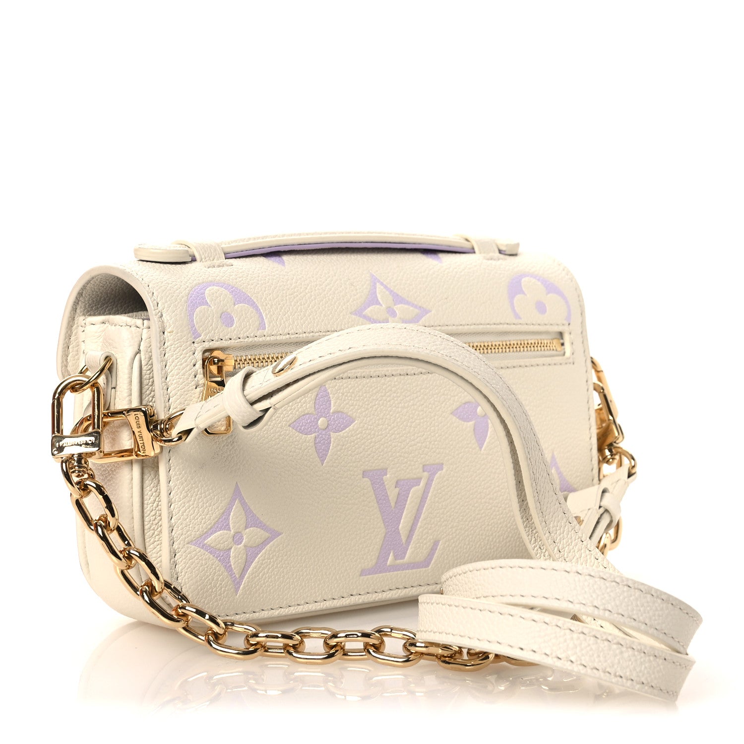 Louis Vuitton Empreinte Monogram Giant Pochette Metis East West Latte Bubble Tea 2 of 12