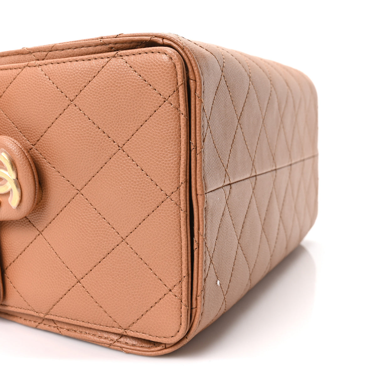 Chanel Caviar Quilted Small Chanel 25 Handbag Brown 9 of 10