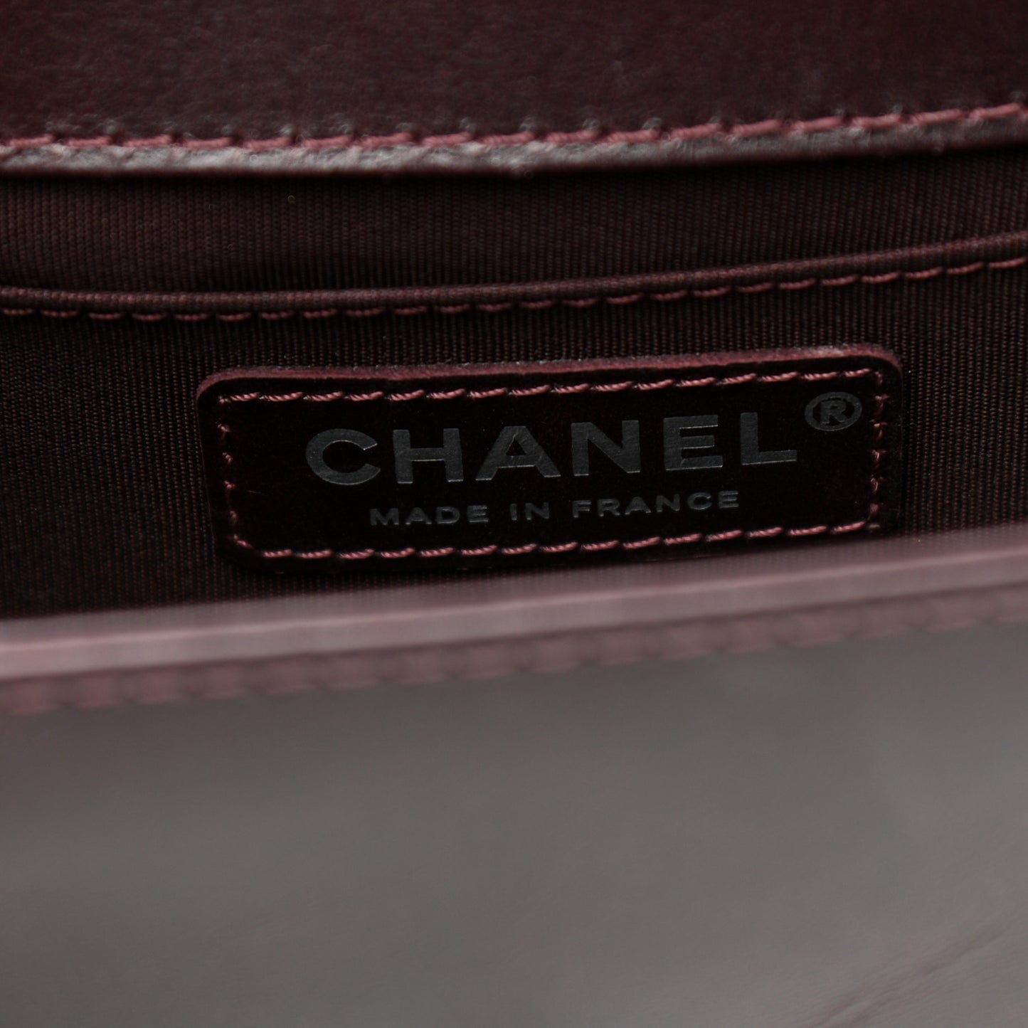 Goatskin Quilted Medium Boy Handle Flap Burgundy