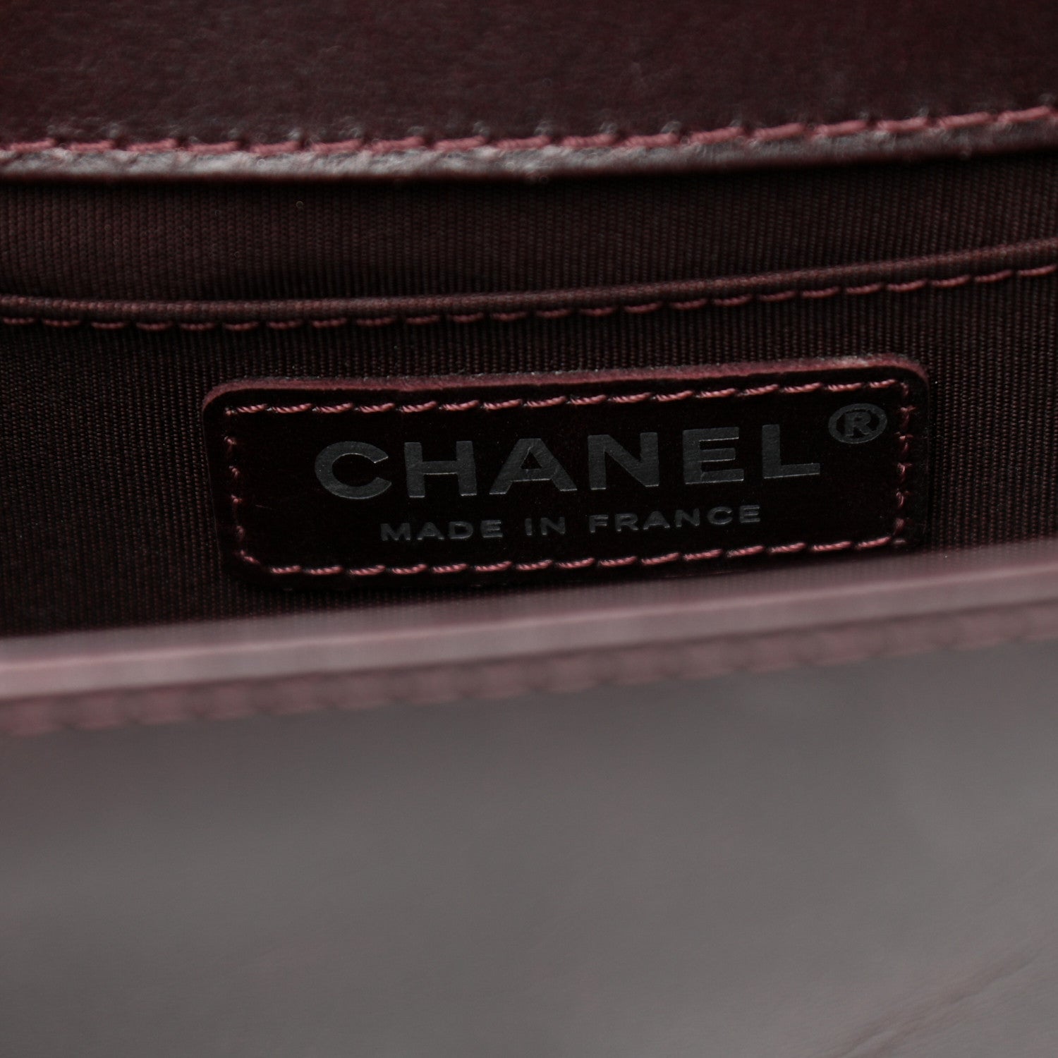 Chanel Goatskin Quilted Medium Boy Handle Flap Burgundy 6 of 12