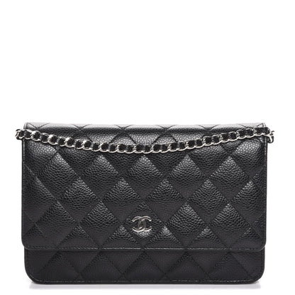 Chanel Caviar Quilted Wallet On Chain WOC Black 1 of 9