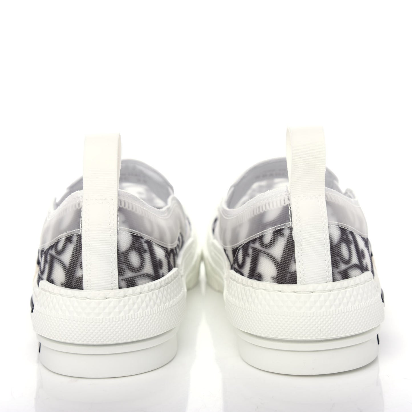 Technical Canvas Oblique Mens B23 Slip On Sneakers 38 Black White