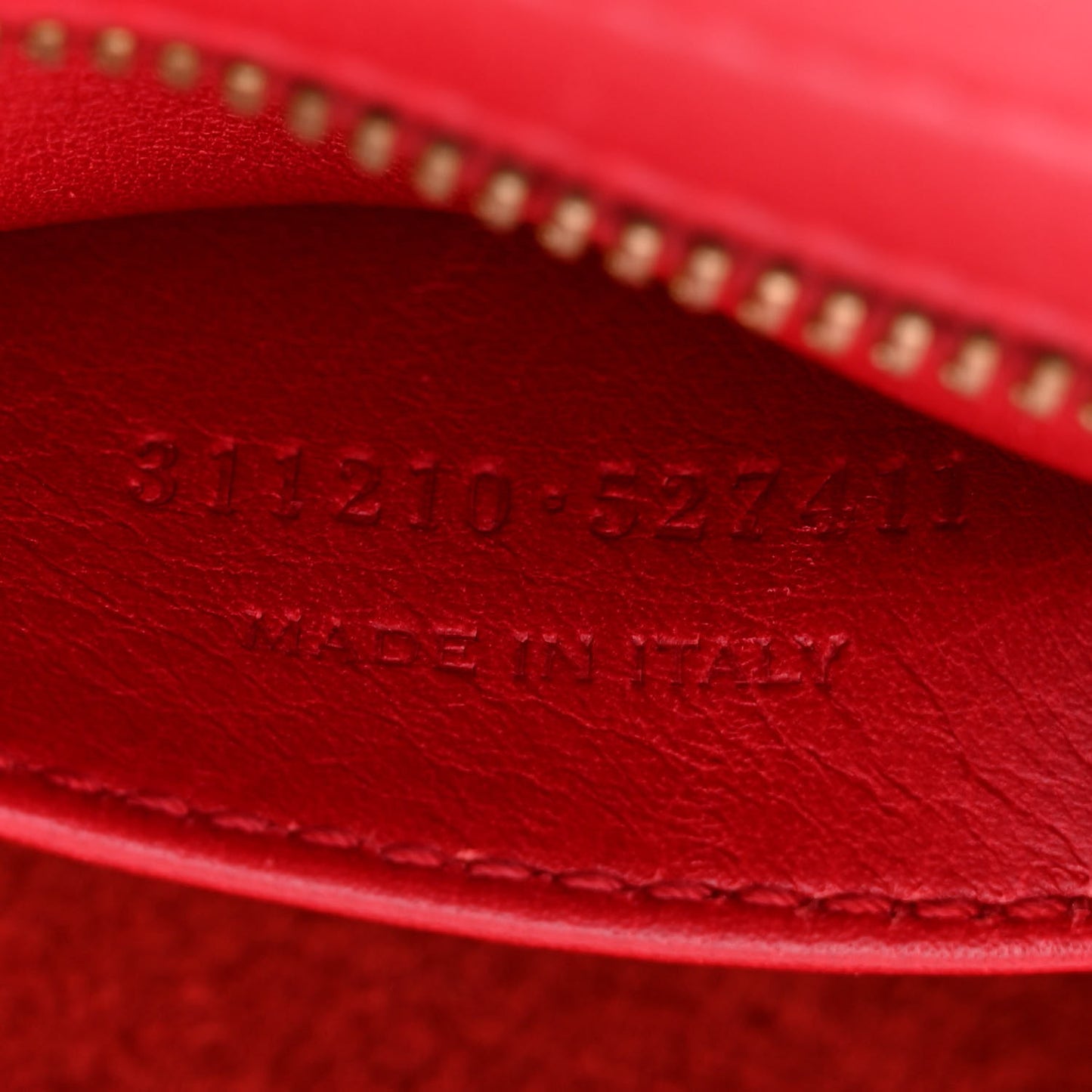 Calfskin Small Classic Y Cabas Red