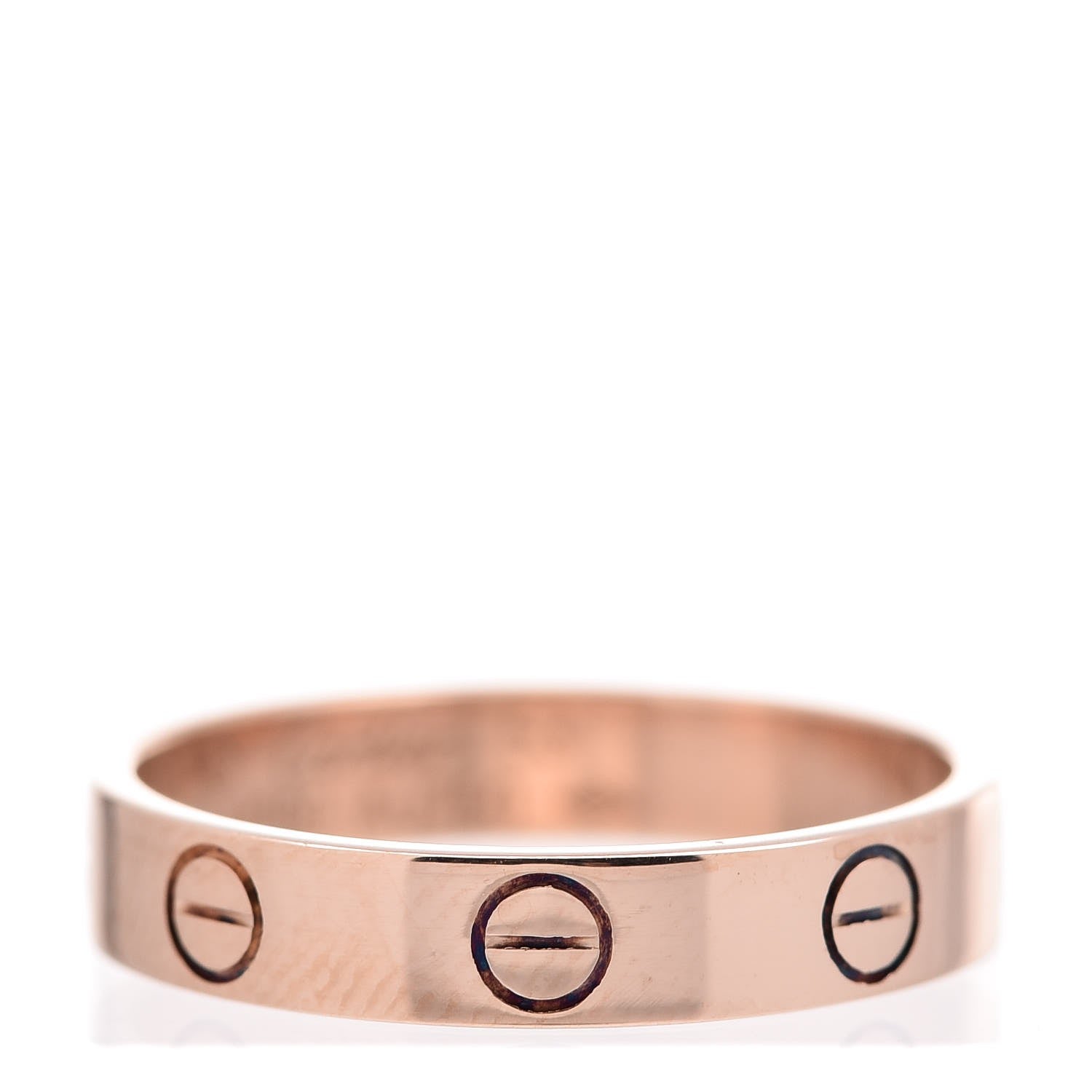 Cartier 18K Pink Gold 3.5mm LOVE Wedding Band Ring 53 6.25 1 of 5