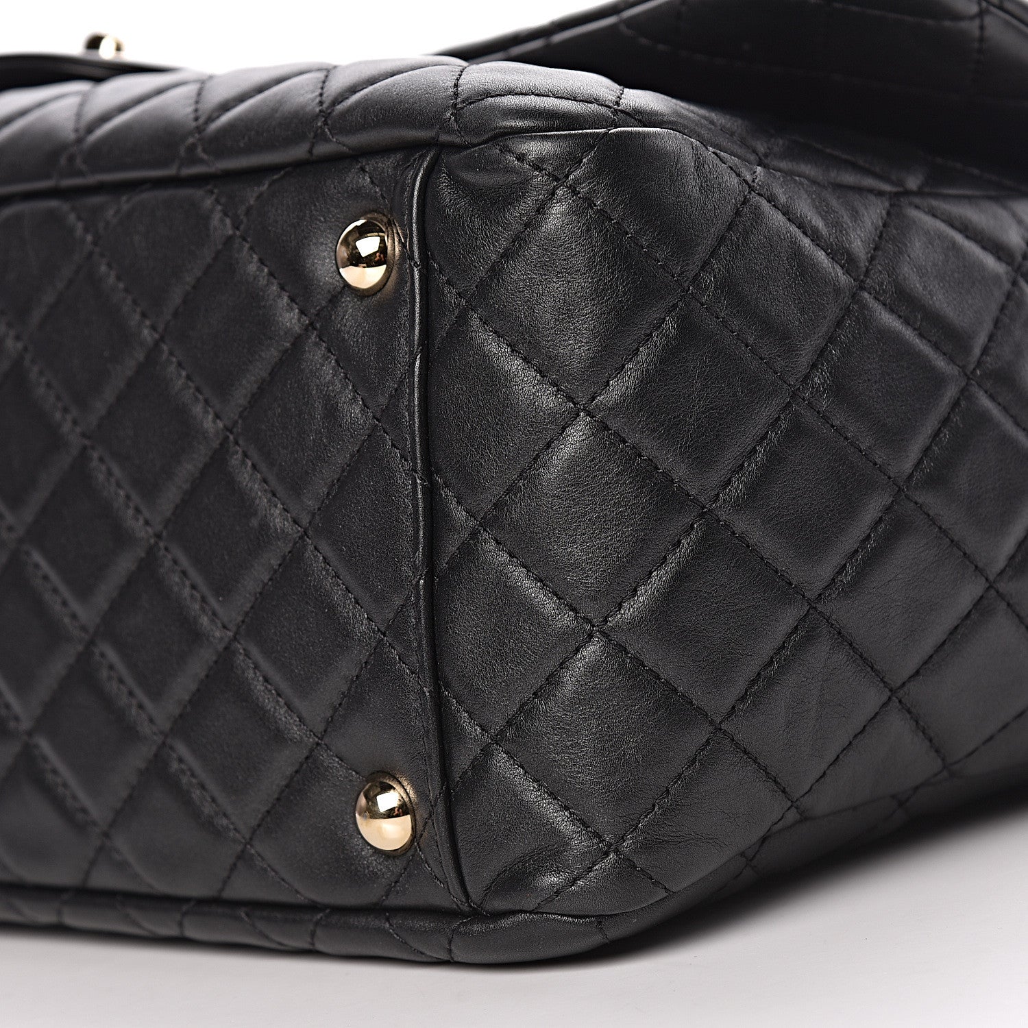 Chanel Calfskin Quilted XXL Travel Flap Bag Black 10 of 10