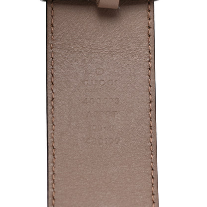 Gucci Calfskin Double G 40mm Belt 100 40 Porcelain Rose 3 of 5