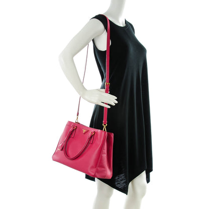 Prada Saffiano Lux Medium Tote Peonia 2 of 8