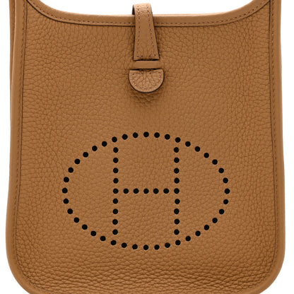 Hermes Taurillon Clemence Amazone Evelyne TPM Chai 8 of 11