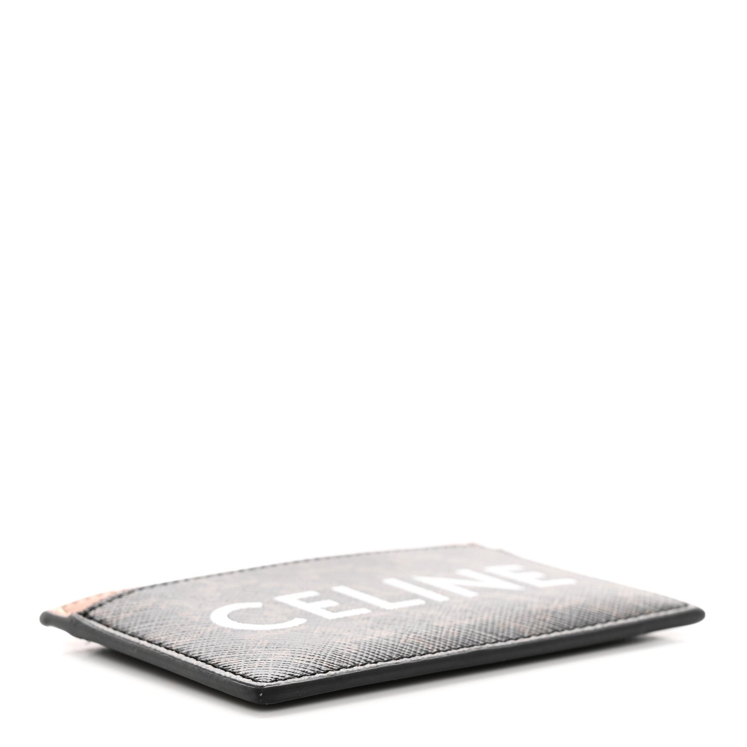 Celine Triomphe Canvas Card Holder Tan 4 of 9