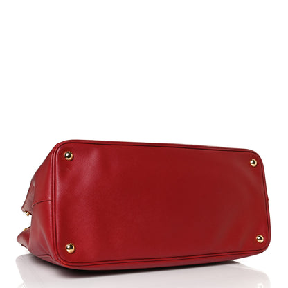 Prada Saffiano Lux Large Tote Fuoco 4 of 16