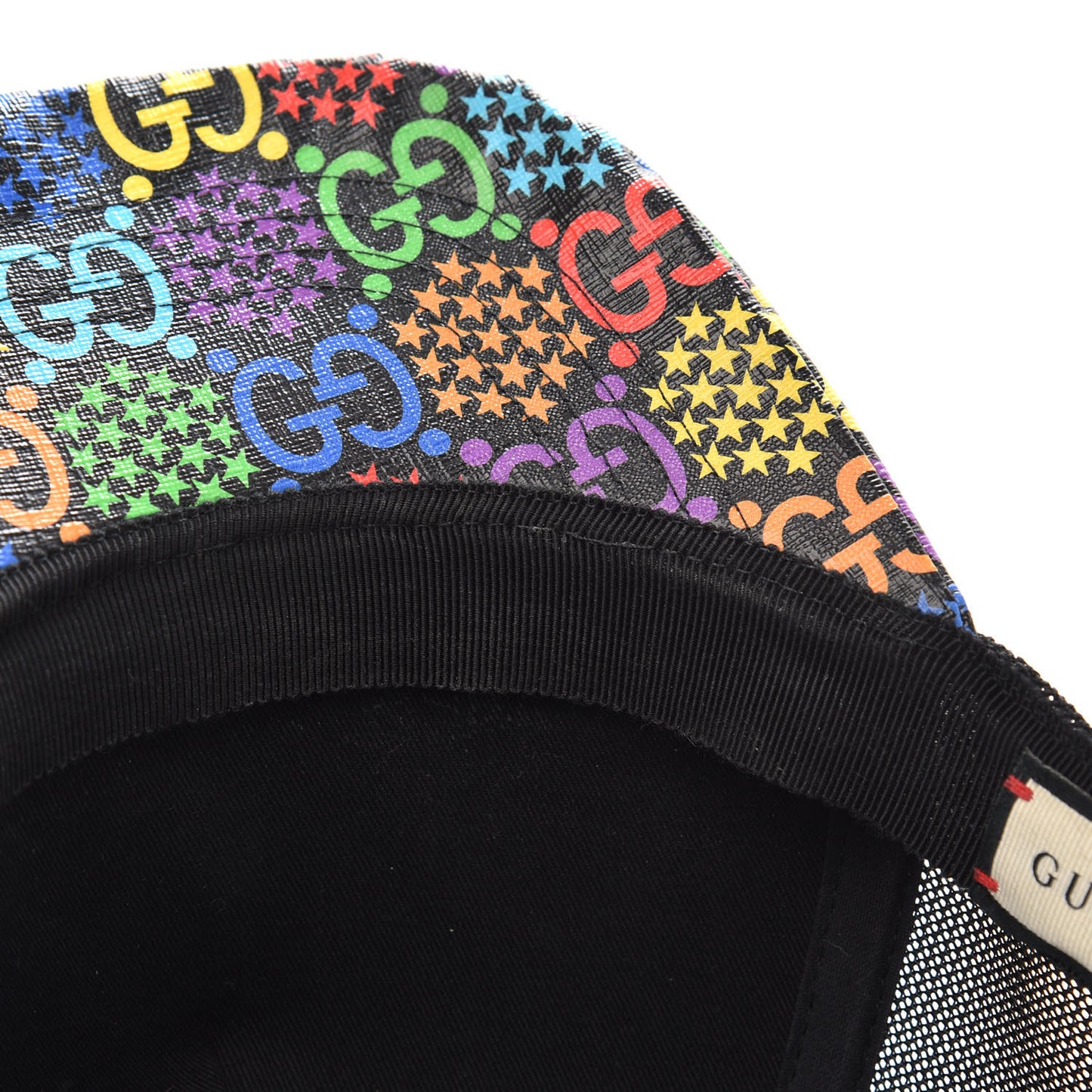 GG Supreme Monogram Psychedelic Baseball Hat XL 60 Black