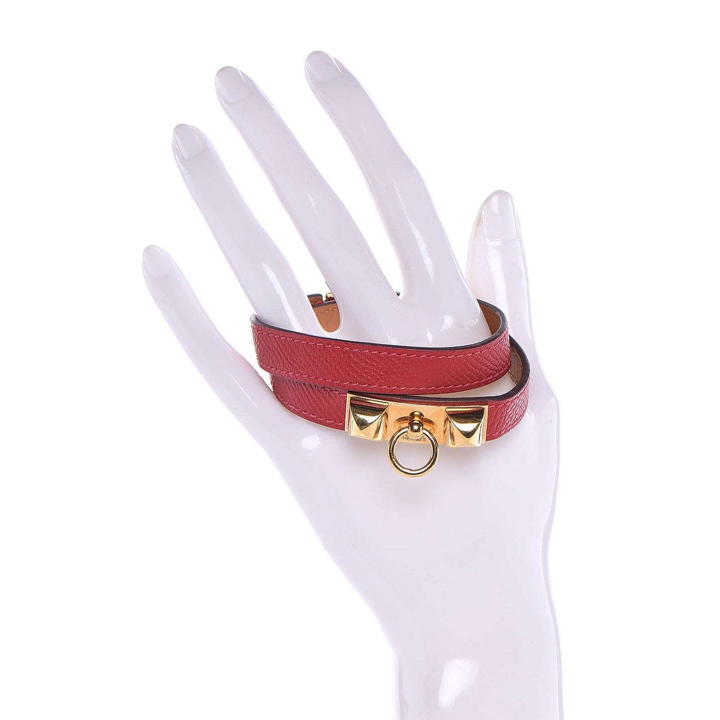 Epsom Rivale Double Tour Bracelet M Rouge Casaque