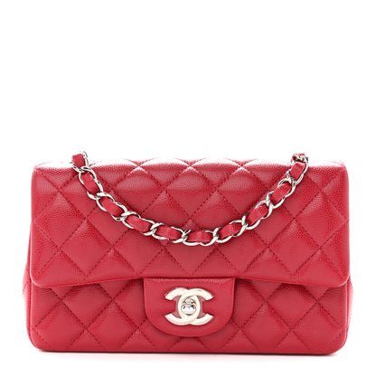 Chanel Caviar Quilted Mini Rectangular Flap Pink 1 of 12