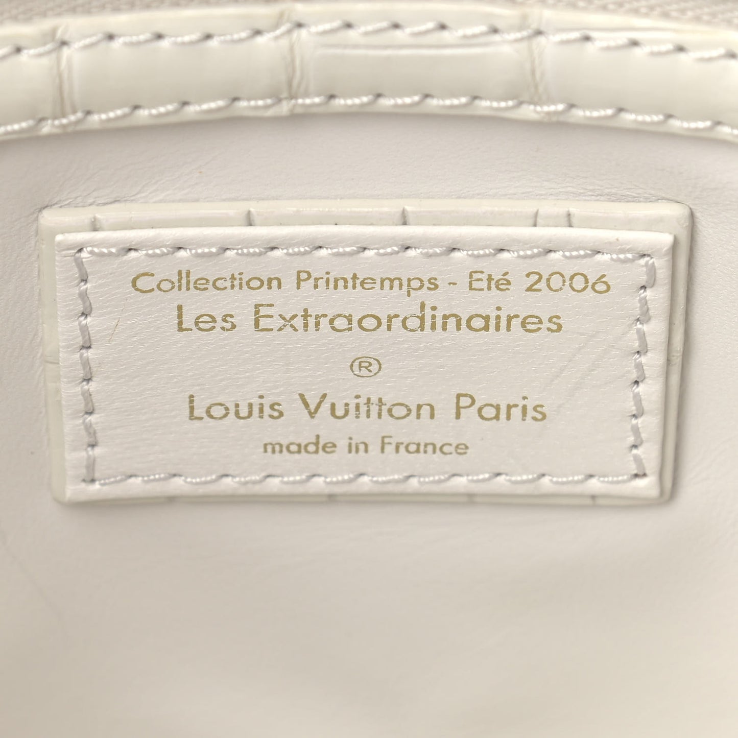 Calfskin Pony Hair Les Extraordinaires Tupelo PM White