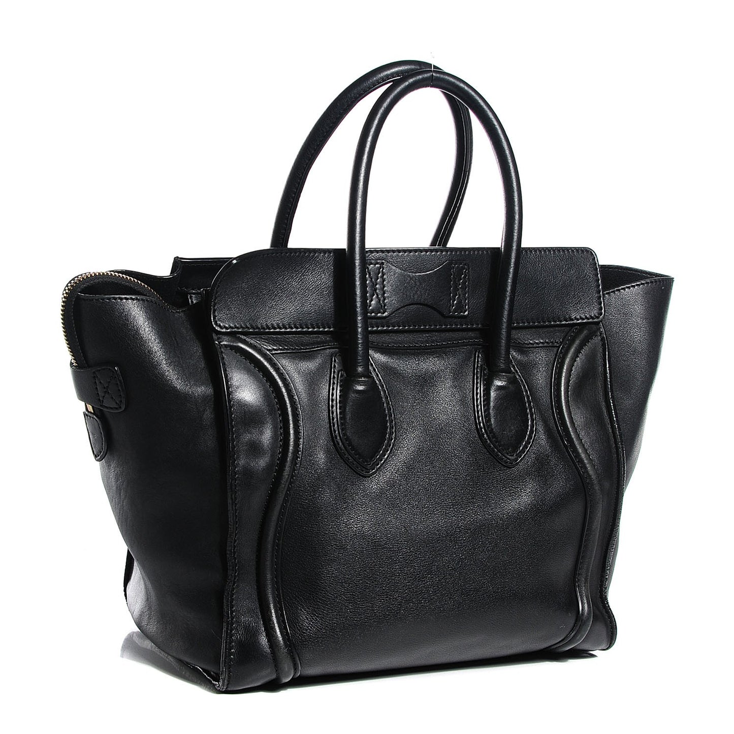 Smooth Calfskin Mini Luggage Black