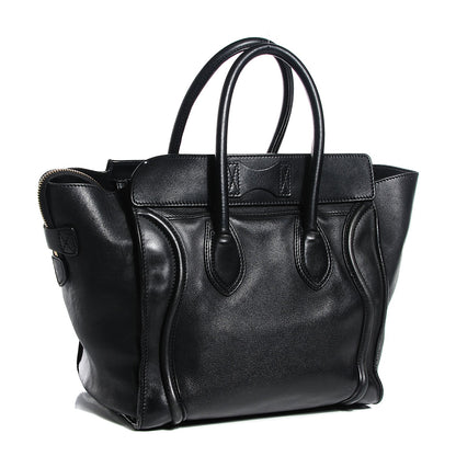 Celine Smooth Calfskin Mini Luggage Black 2 of 9